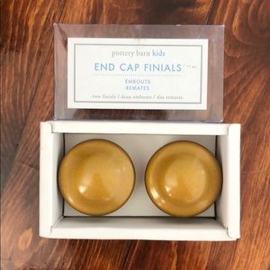 Pottery Barn Kids End Cap Finials - Brass